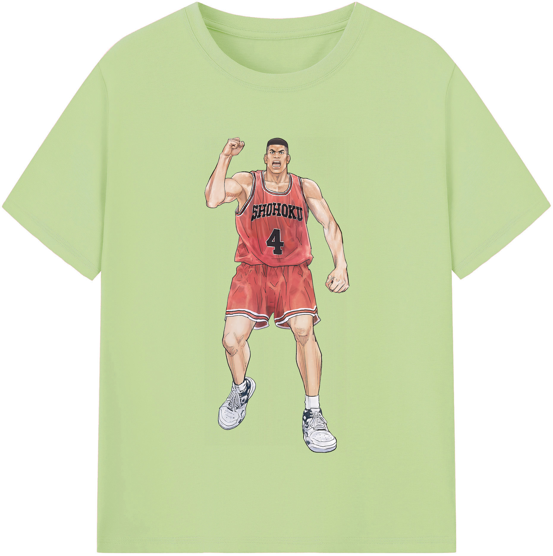SLAM DUNK／スラムダンク 綿100％半袖Tシャツ（フロントプリント）